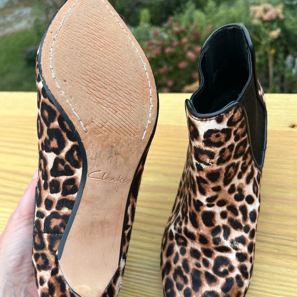 Clarks leopard booties - Picture 5 of 7